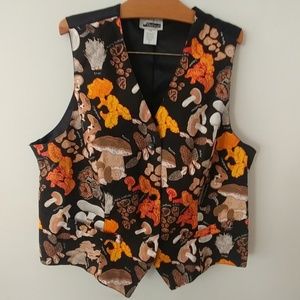 Mushroom Print Vest